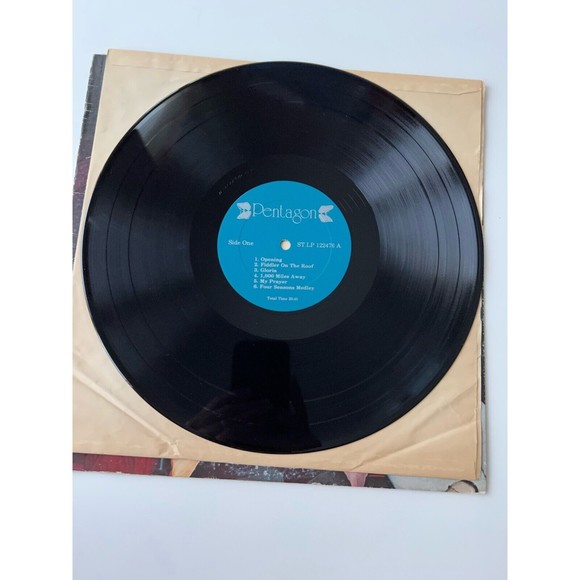 Pentagon Self Titled / 4 Sides Of Pentagon LP VG+ - Picture 4 of 11